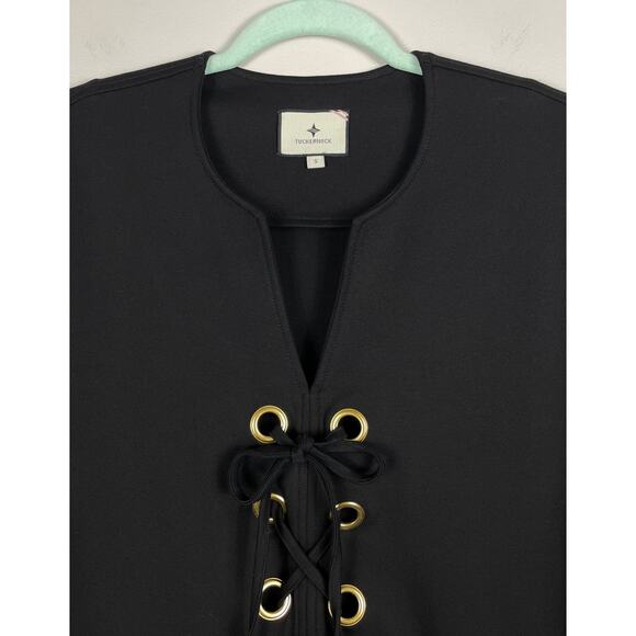 Tuckernuck Black Ellington Dress Small Classic Elegant Minimalist Contemporary - Picture 8 of 15